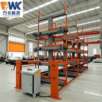 Étagères de stockage télescopiques électriques à commande intelligente pour le chargement et le déchargement automatisés de matériaux longs