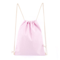 Sac à dos personnalisé en coton, pliable, doux, lavable, écologique, réutilisable, à cordon, pour l'école, l'extérieur et le bricolage, vente en gros à bas prix