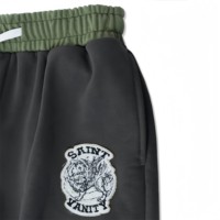 Cardigan à capuche rétro avec badge SAINT VANITY, ensemble en tissu de laine, tenue de sport pour homme, style streetwear hip-hop, marque de mode