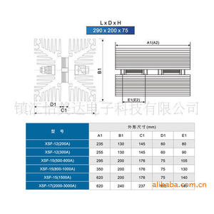 Radiador Zhenjiang Serie XSF 290x200x75mm para Enfriamiento de Transformadores de Potencia - Product Image 1