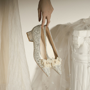 Fashion Leather Hollow Out Kitten Heels Suitable For Both <b>Men</b> And Women Comfortable Pointed Toe Low Heeled Waterproof <b>Shoes</b> - Product Image 1