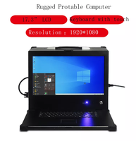 Nuevo modelo portátil industria computadora 17,3 pulgadas 1920*1080 resolución Atx Matx PC chasis de computadora con teclado