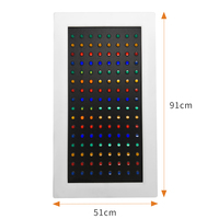 Panel de Luces LED de 128 Píxeles con Interruptor, Luz Sensorial de Pared con Control Remoto para Niños con Educación Especial