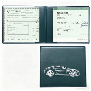 Funda Protectora de Licencia de Conducir de Cuero PU Personalizada, Porta Documentos Múltiple para Tarjeta de Identificación, Boleto de Avión, Pasaporte, Tarjeta de Crédito, Bolsa Portátil - Product Image 1