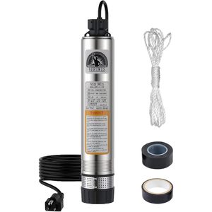 Bomba Sumergible para Pozo Vertiwis de 4 Pulgadas, 3/4 HP, 115 V, 32 GPM, 174 Pies de Altura, Acero Inoxidable, Resistente a Obstrucciones - Product Image 1