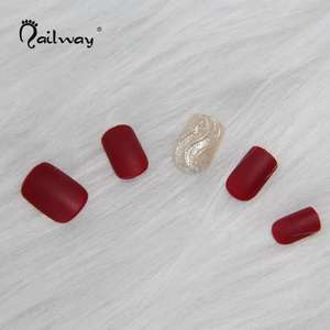 3D prensa Artificial <span class=keywords><strong>uñas</strong></span> decorativas brillo Fakenail 24 <span class=keywords><strong>uñas</strong></span> caja conjuntos medio Plaza personalizar, <span class=keywords><strong>uñas</strong></span> postizas, pulse en <span class=keywords><strong>uñas</strong></span>, - Product Image 5