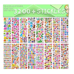 Autocollants Kawaii à imprimé couleur, feuille d'autocollants personnalisés mignons pour enfants, vente en gros