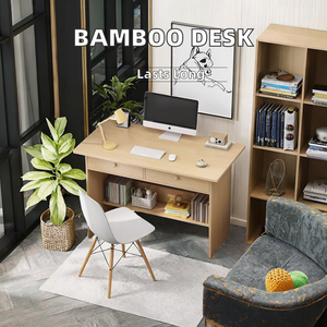 Modern Simple Home <b>Office</b> Wall-Mounted PVC Surface MDF <b>Computer</b> Desktop for Student Writing Workbench in Bedroom or Living Room - Product Image 3