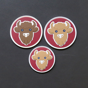 Bán buôn mềm Silicone Nhựa Phù Hiệu may dính nhãn Tùy chỉnh cao su PVC các bản vá lỗi 3D phát sáng trong tối sắt trên PVC các bản vá lỗi - Product Image 3