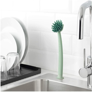 Brosse à ventouse pour vaisselle et casseroles EcoClean, personnalisée, en PET, avec poils en PET - Product Image 3