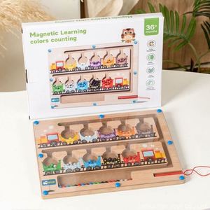 Montessori Toy Wooden Toddler Magnetic Color and Number Maze Preschool Learning Activities Christmas & Birthday <b>Gift</b> for Kids - Product Image 6
