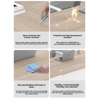 Ensemble de bureau finlandais minimaliste pour 2 à 4 personnes avec chaises de bureau et meuble de rangement