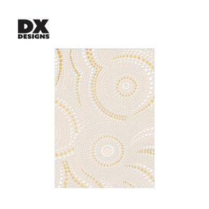 Set di Arte Murale 3D con Texture di Perline Personalizzate DX Designs - Decorazione con Motivo Circolare Crema <span class=keywords><strong>e</strong></span> <span class=keywords><strong>Oro</strong></span> per Soggiorno - Product Image 2