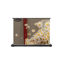 Écran de projection motorisé portable 4K HD 16:9 de 100 à 120 pouces, en PVC, tissu blanc souple, pour projecteur à longue portée, utilisation home cinéma