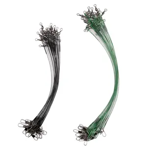 3pcs-20 pcs/lot LUSHAZER Fil de <span class=keywords><strong>pêche</strong></span> Laisse Leurre Hameçon Ligne Trace Fil Leader Swivel Acier inoxydable Rolling Swivels - Product Image 1