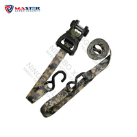 1-1/4 inç x 10 feet web kelepçe dijital camo cırcırlı gerdirme askısı döngü