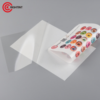 Autocollants adhésifs en vinyle transparent personnalisés pour impression jet d'encre
