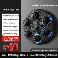 Système d'entraînement de boxe intelligent suspendu avec 6 zones de frappe, en fibre de carbone, haut-parleur musical intégré, pour entraînement de vitesse de réaction en intérieur, personnalisable OEM