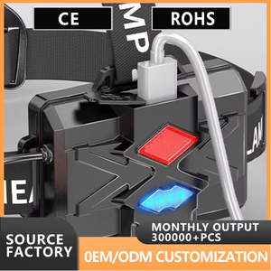 Lampe de tête LED d'extérieur rechargeable pour la pêche de nuit, l'escalade en montagne, <span class=keywords><strong>le</strong></span> travail de la mine, <span class=keywords><strong>le</strong></span> zoom laser blanc, la lumière forte et <span class=keywords><strong>chauve</strong></span> - Product Image 6