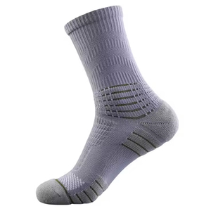 Factory Direct Sports Terry Breathable Shock Absorption High Tube <b>Socks</b> Thick Towel Bottom Football Basketball <b>Socks</b> - Product Image 3