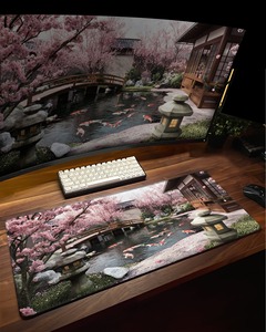 OEM tùy chỉnh thiết kế logo XXL XL lớn màu đen cao su Anime Chuột chơi game Pad Mat bán buôn cho Game thủ sản phẩm trong kho - Product Image 3