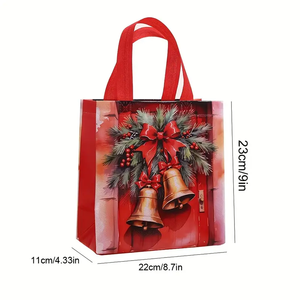 Christmas Tote <b>Bags</b> With Handles Xmas Non-Woven Gifts Supplies Santa Snowman Treat <b>Bags</b> Decor Xmas Party <b>Bags</b> - Product Image 2