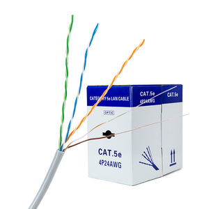 工厂每米便宜的价格局域网电缆CCA 4对24awg电缆0.5 <span class=keywords><strong>m</strong></span> utp cat5e电梯电缆 - Product Image 1