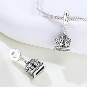 Colgante de iglesia de latón blanco de gran venta, pulsera DIY original y única, accesorio de joyería, adorno, regalo simbólico - Product Image 5