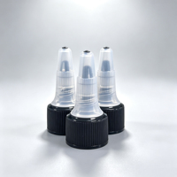 Bouchon à vis en plastique 24/410 à embout long et pointu pour flacon de lotion, colle ou liquide