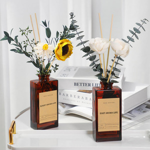 Bán Buôn Tùy Chỉnh 150Ml Sang Trọng Reed Khuếch Tán Màu Nâu Chai Nhà Hương Thơm Trang Trí Hương Thơm Hoa Reed Khuếch Tán - Product Image 5