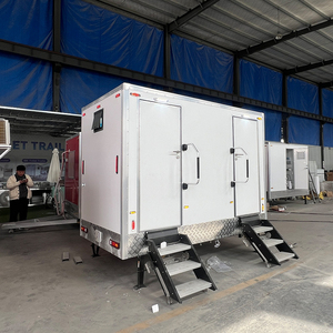 Luxe Camping <span class=keywords><strong>Caravane</strong></span> Salle De Bains Portable Toilettes <span class=keywords><strong>Douche</strong></span> Extérieure Toilette Remorque De Luxe <span class=keywords><strong>avec</strong></span> Roues à Vendre - Product Image 1