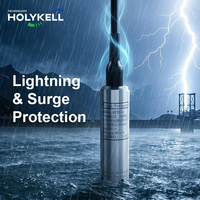 Sensor Level Submersible Holykell IP68 4-20mA 316L SS Transmitter Kedalaman Hidrostatis untuk Pemantauan Air Tanah Sumur Dalam