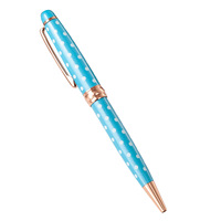 Mignon stylos à bille simples Style frais à pois multicolore Kawaii métal fournitures de bureau école étudiant papeterie pour l'écriture