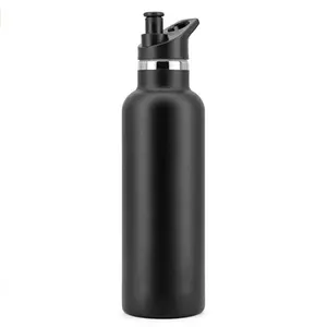 Botella de agua deportiva personalizada, termo de vacío de doble pared, aislado, de acero inoxidable, 18oz, 32oz, 40oz