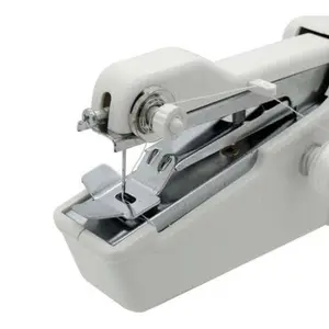 Mini máquina de coser portátil para el hogar, máquina de coser de punto rápido, costura de telas de ropa sin cable