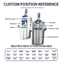 Maillots de football personnalisés pour hommes, vêtements de football par sublimation avec tissu respirant pour équipes de club