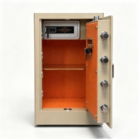 Caja Fuerte Electrónica con Pantalla Táctil y Contraseña, 70 cm, Acero Laminado en Frío, Gabinete de Seguridad para Efectivo, Joyas, Documentos, Uso en Hoteles