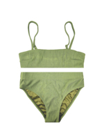 Maillot de bain sportif deux pièces pour filles, haut dos nageur et shorty pour la natation