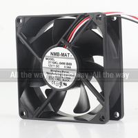 Ventilateur de refroidissement NMB 5V 24V 48V DC 12V 0.34A AC EC 8025 80X80X25MM 8CM à haut débit d'air, convertisseur à roulement à billes 3 fils 3110KL-04W-B69