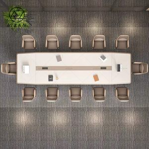 Grande ufficio moderno di lusso mobili minimalisti tavolo di riunione rettangolare per la negoziazione del consiglio per sale conferenze - Product Image 2