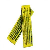 Couteau rectangulaire écologique d'inspiration naturelle en os de chameau jaune, manche sculpté à la main, qualité supérieure