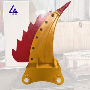 Décompacteur de racines léger pour excavatrice, idéal pour la construction routière, la rénovation de jardins <span class=keywords><strong>et</strong></span> le conditionnement du sol, avec ailettes arrière remplaçables - Product Image 6