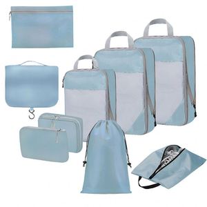 Sacs de rangement de voyage tendance avec fermeture éclair et compression pour cosmétiques, articles de toilette et vêtements - Product Image 3