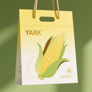 Sacs cadeaux en papier kraft biodégradable personnalisés, faible MOQ, pour boulangerie, café, emballage d'achats personnalisé avec poignée - Product Image 4