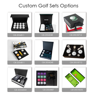 Lot de cadeaux de golf personnalisés avec logo : balles de golf haute performance, serviette de golf, marqueur et tee, présenté en coffret - Product Image 5