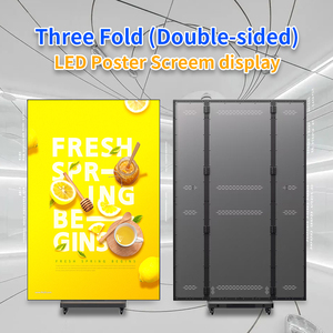 จอแสดงผล LED โฆษณาดิจิทัลแบบพกพา EU แบบพับได้สามทบ สีสันสดใส สำหรับใช้งานภายในอาคาร GOB P2 - Product Image 3