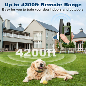 Điều khiển từ xa chó đào tạo cổ áo không thấm nước điện tử có thể sạc lại cổ áo 4 chế độ Đào Tạo Vật liệu nhựa cho tất cả các giống - Product Image 3