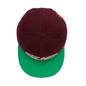 High Quality Custom Outdoor Sporty Snapback Hats China Wholesale Vintage Style <b>Leaf</b> Tropical Character Made Jersey Fleece - Product Image 4