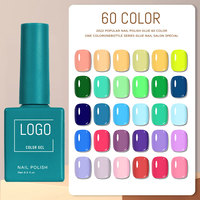 Kit de Vernis à Ongles Gel UV pour la Vente en Gros, 60 Couleurs, Marque Privée, 15 Ml