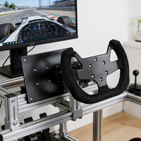 Volante de Carreras Universal de 6 Pernos Estilo F1 de Gamuza para Juegos de Carreras de PC y PS